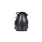 Manhattan men's ballroom dance shoe in black leather with 1 inch heel. Heel view.