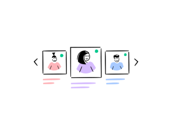 image of a carousel of franchise candidates